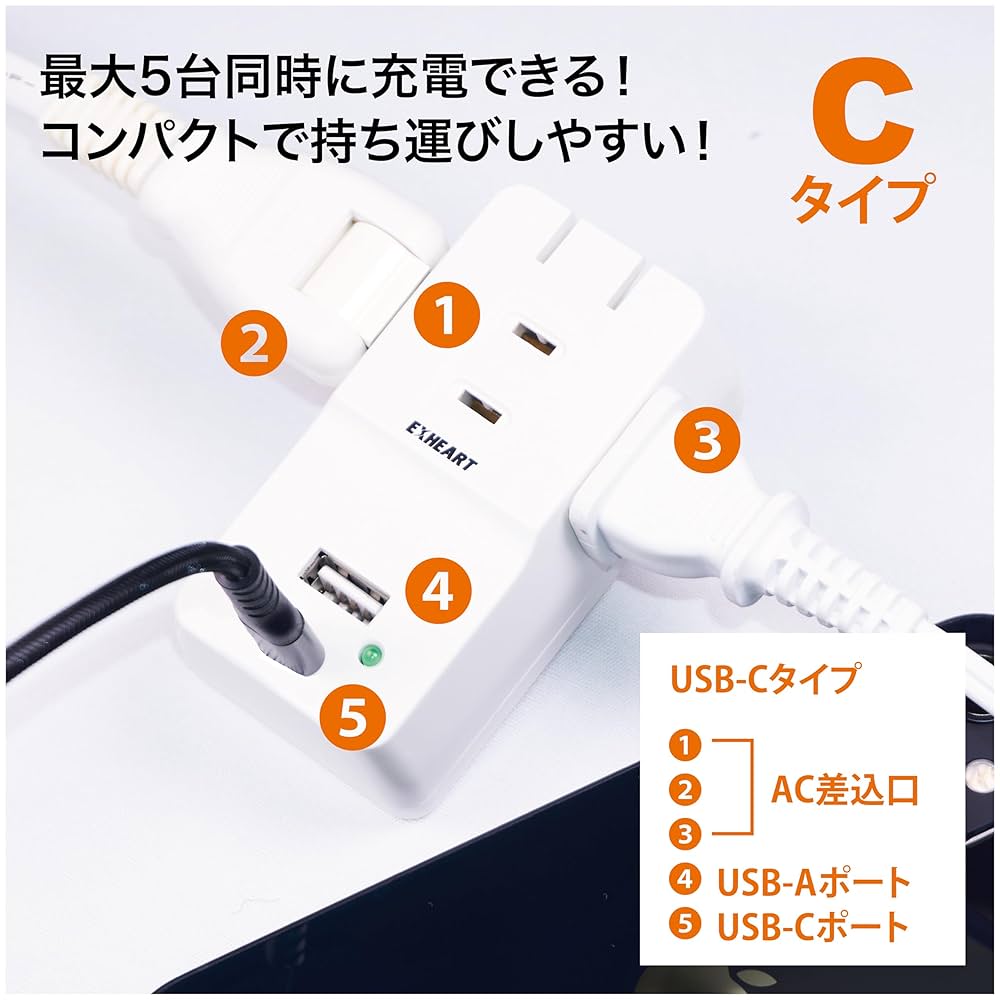 *✽ 原神 USBポート付きACタップ クレー ✽* Amazon.co.jp: コンセントタップ 分岐 電源タップ usb付き 6個AC